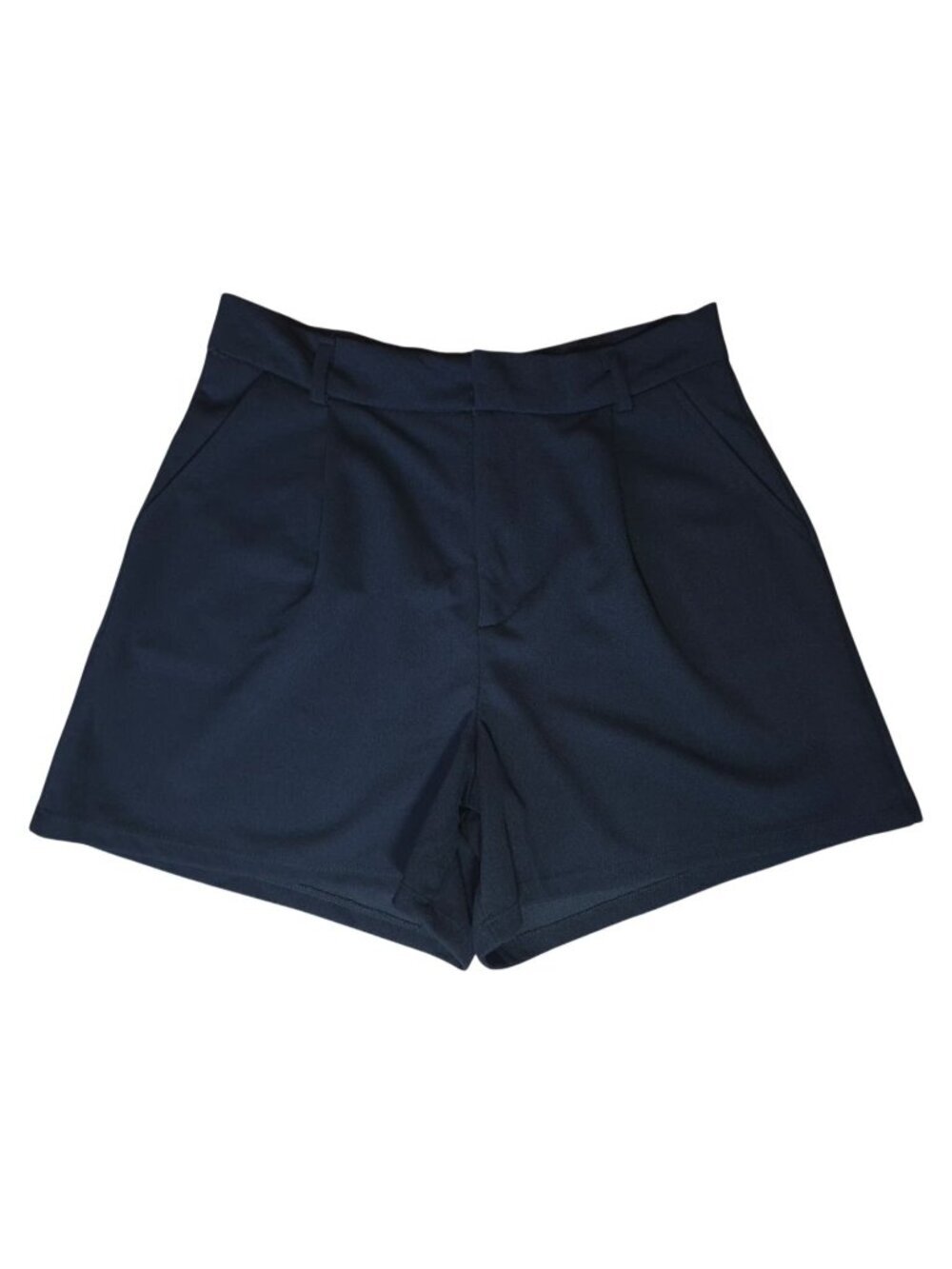 P.O.S.H By Block Womens Black High Waist Pleated Shorts Size L NWT Style.